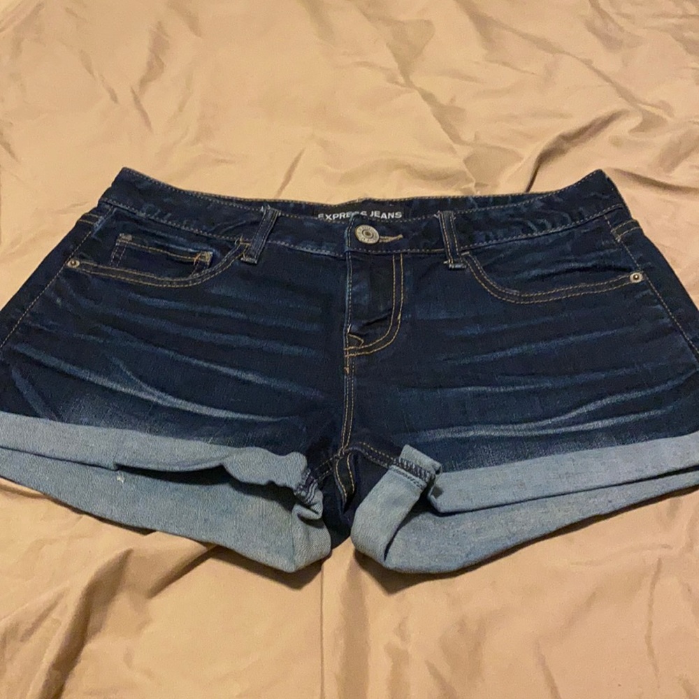 Express Cuffed Denim Shorts Size 4